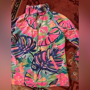Lilly Pulitzer Skipper Popover Half Zip Lightweight Half Zip Small S